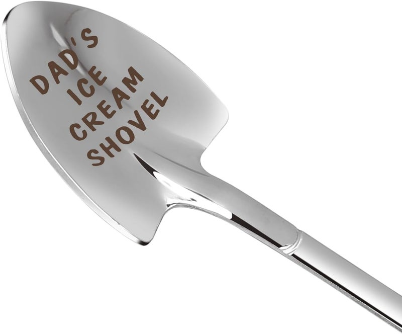 stormroo Dad Gifts - Gifts for dad from Daughter. Valentine's Day Gifts for dad Ice Cream Spoon Scoop for Ice Cream Lovers, Father birthday Gifts Funny Engraved Stainless Steel Shovel - Image 1